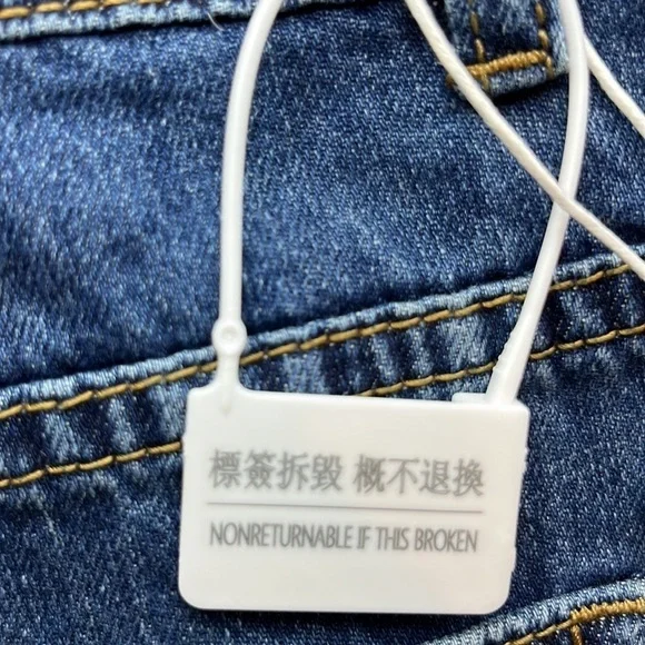 YKK Jeans Wide Leg High Rise NWT Size L - Picture 12 of 16